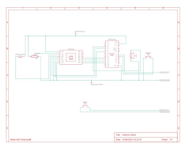 Schematics of the circuit